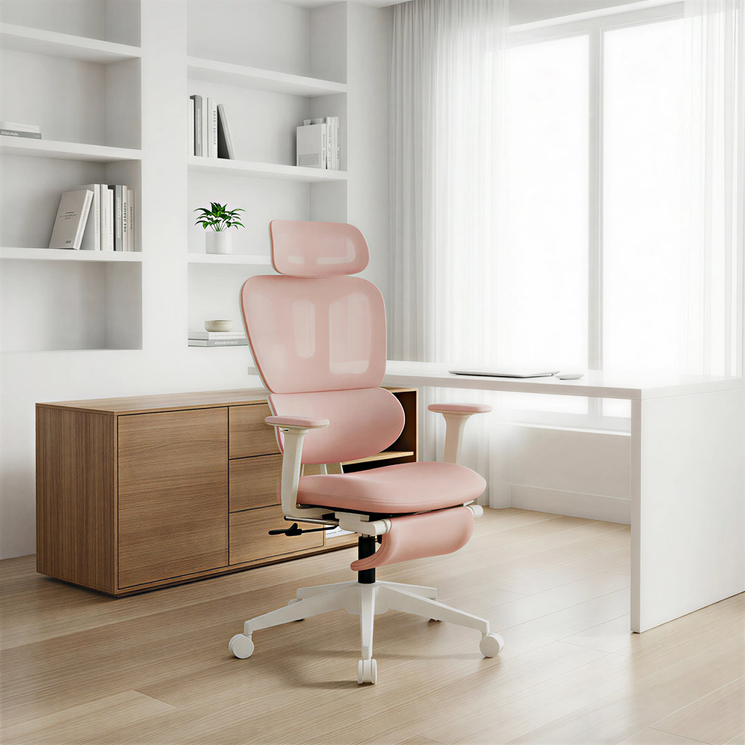 Milhollen Ergonomic Mesh Office Chair for Home and Office,Swivel Adjustable Desk Chair Latitude Run® Upholstery 