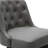 Minceta Swivel Bar Stools Set Of 2, 30 Inch Counter Height Pu Leather Upholstered Barstools With Low Tufted Back & Footrest, Solid Beech Wood Legs For Kitchen Island Home Bar Dark Gray-93801832-93801834-124606443