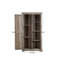 Armoire de rangement grise - grande porte de grange rustique 40,36 * 16,2 * 74,4, spacieuse et polyvalente avec organisateur de tablettes amovibles-228506697