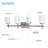 4-Light Dimmable LED Brushed Nickel Vanity Light