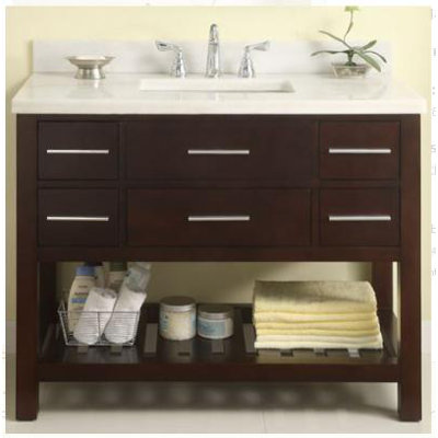 Priva 42" Open Bathroom Vanity Base Only