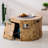 Demetrius Round Propane Smokeless Fire Pit Table-136985196