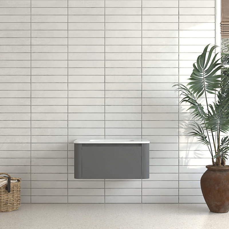 Meuble-lavabo mural flottant, 24"