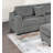 Wide Welt Corduroy Sectional Sofa Reversible Chaise Sofa W Usb Storage Ottoman Upholstered Couch Pillows 3Pc Set-459356393
