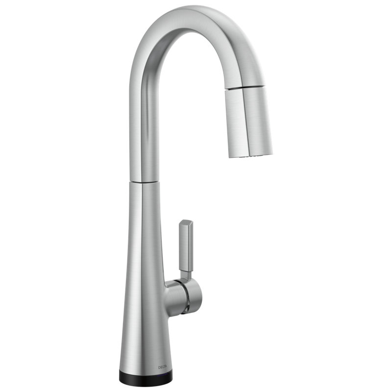 Monrovia Touchless Pull Down Bar Faucet with Touch Technology, Lumicoat  Arctic Stainless