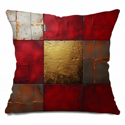 Coussin abstrait, sergé de coton Art