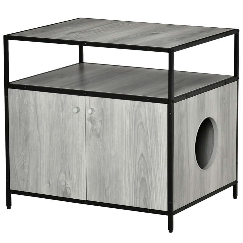 Wooden Cat Litter Box Enclosure