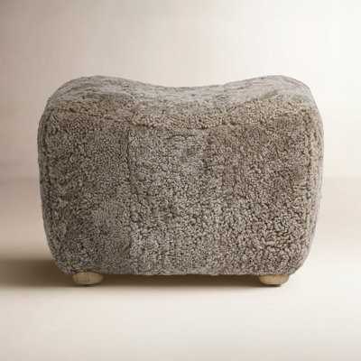 Amber Lewis x Four Hands Oslo 28" Leather Ottoman