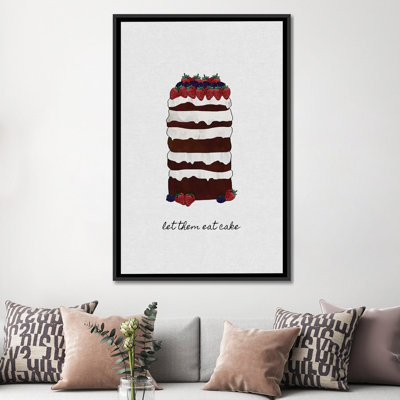 «Let Them Eat Cake» par Orara Studio, reproduction d'art graphique sur toile