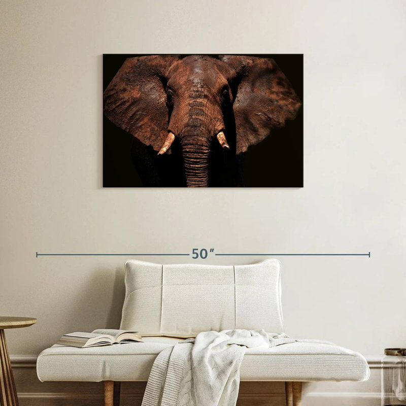 Brampt Aged Elephant, 24" H x 36" W
