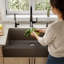 Ensemble d'évier de cuisine à tablier simple à tablier frontal 34 po x 21 1/4 po Karran Quartz-50597846