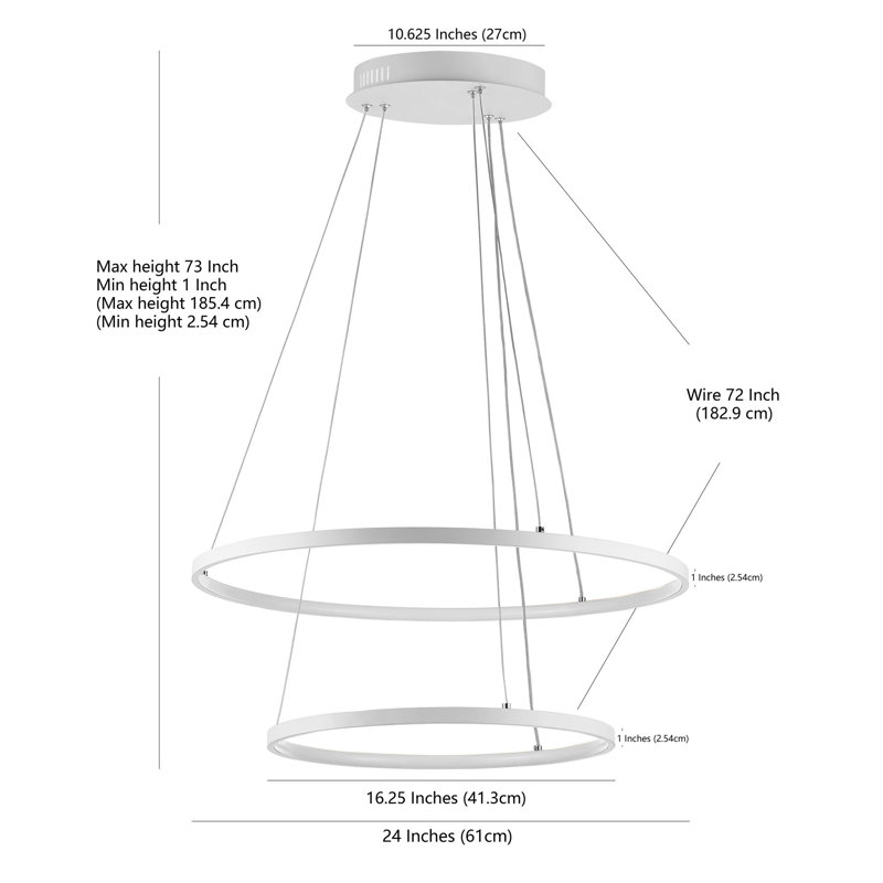 Shaldon 2 - Light White Unique/Statement Pendant