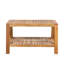 Ensemble de conversation d'extérieur en bois d'acacia 2 pièces - Causeuse de patio et table basse avec coussins résistants à l'eau-521140850