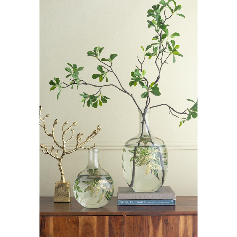 Rounded Clear Glass Vase