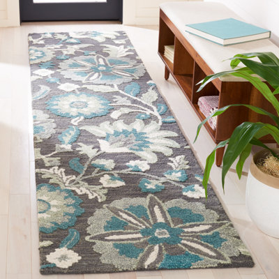 Joosten Hand Tufted 0.8 Wool 0.2 Cotton Floral Rug