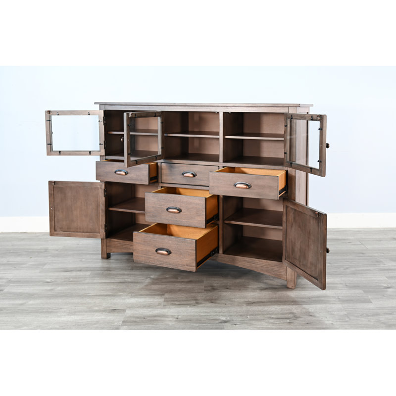 Milik 59'' Solid Wood Sideboard
