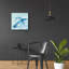 Breakwater Bay «Blue Mama» par Phyllis Adams, art mural en verre acrylique, 12 po x 12 po-763230378