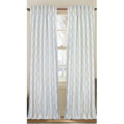 Ashley Cotton Blend Semi Sheer Curtain