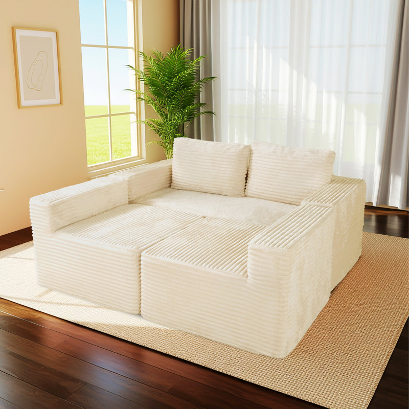 Modular Sectional Sofa: 6-Seater U-Shaped Couch