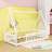 Twin Bed With Guardrails And Slats-670245706