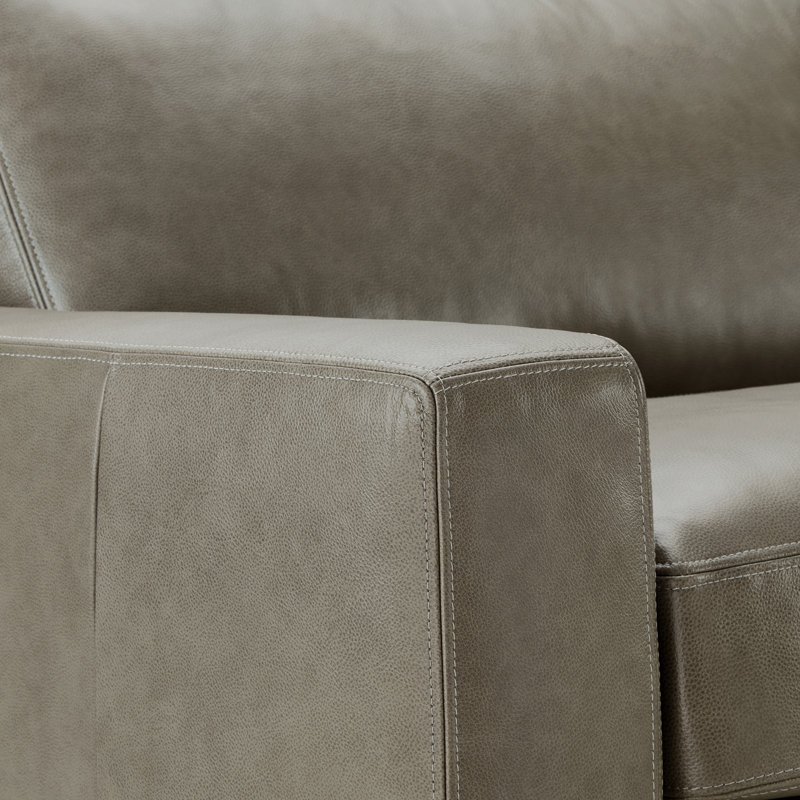 Canapé modulaire en cuir véritable Bonville