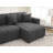 Clairday Lamb Wool Left-Facing Sectional Sofa with 2 Toss Pillows-110990100-110990099