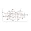 Silver Metal Abstract Wall Decor with Crystal Embellishments 20" x 1" x 42"