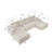 131.9*70.8" Modular Sectional Sofa Seat,Upholstered Compressed Couch For Living Room,Bedroom,Apartment,No Assembly Required,4 PC Free Combination,Plush Corduroy Fabric-33604201
