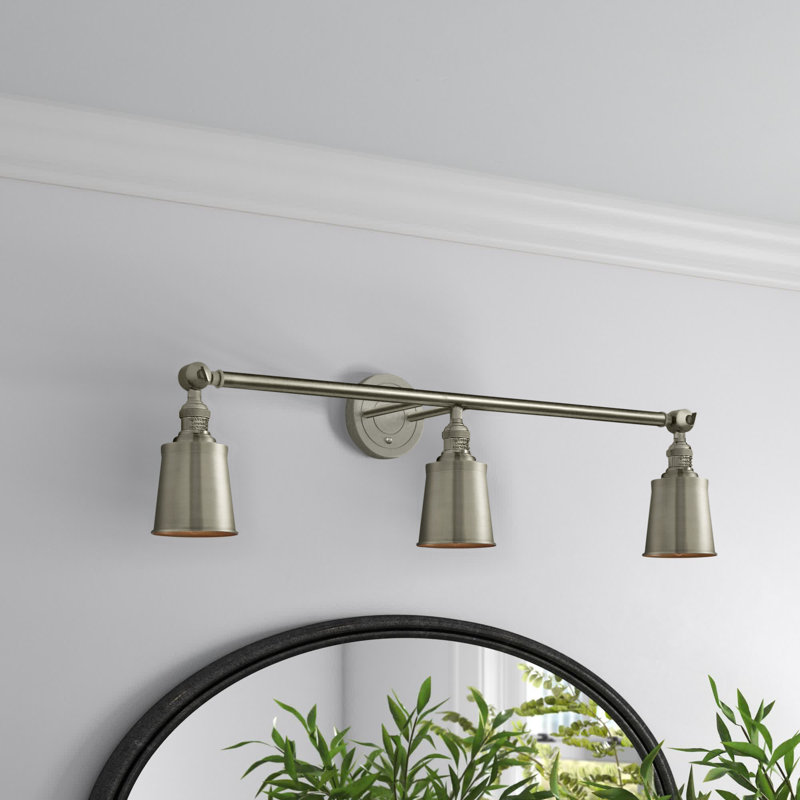 Lavender Hill 3 - Light Dimmable Vanity Light, No Bulb Included, Polished Chrome, Polished Chrome