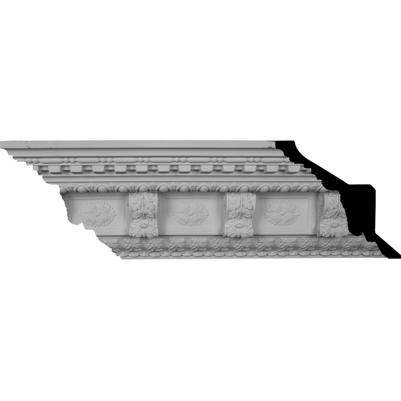 Granada 94.5" White Polyurethane Crown Moulding