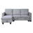 Nova 82.5" Velvet Reversible Sleeper Sectionals Sofa with Storage Chaise-1266736379