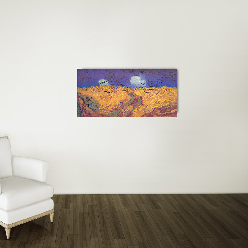 Vincent Van Gogh - No Frame Print on Wood, 48cm H x 100cm W x 1.8cm D