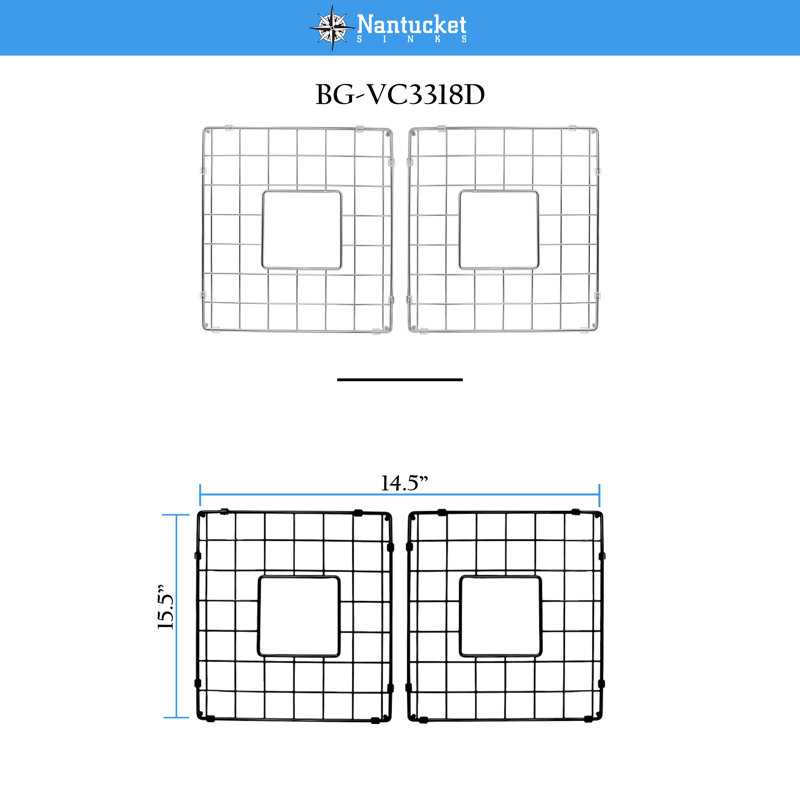 Vineyard 14.25" x 15.5" Sink Grid