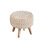 Natural Boucle Handwoven Foot Stool