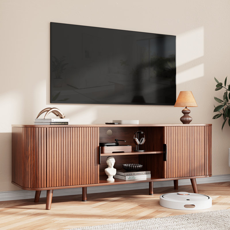 TV Cabinet Stands for TVs up to 65", Entertainment Center with Storage Shelf, Media Console Table with Drawers for Living Room