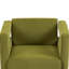 Chaise de salon capitonnée à 360 degrés rembourrée en velours texturé avec support en métal-1657236248