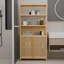 Armoire de salle de bain à double porte et grande capacité de 64 pouces de hauteur