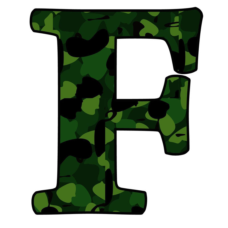 Décalcomanie murale camoflauge militaire, F