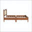 Full Size Wooden Platform Bed with Natural Rattan Headboard and Wooden Slat Support-214291834-214291839