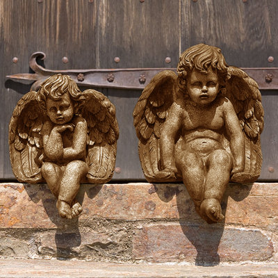 Sitting Medium Cherub Statue