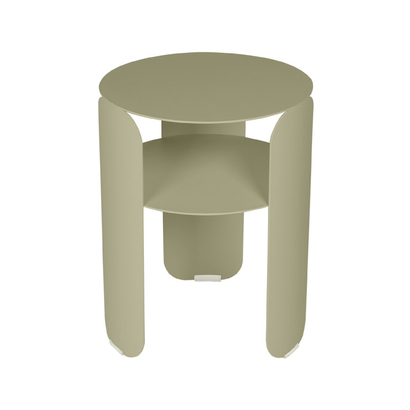 Table d'appoint en aluminium BeBop, Vert saule