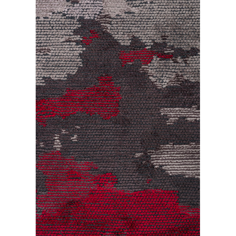 Besaraba Abstract Hand Loom Indoor / Outdoor Area Rug, Rectangle 6'7" x 8'2"