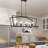 Bixby 8 - Light Rectangle 37"W Chandelier Dining Room Modern-185427098-214057581
