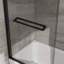 Double porte de douche coulissante. Cabine de douche à cadre en aluminium H avec verre trempé transparent de type CCSC, quincaillerie en acier inoxydable