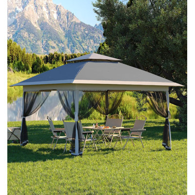 13x13FT Pop Up Gazebo,Canopy Tent with Mosquito Netting,Outdoor Patio Gazebo,Backyard Tent for Party,Wedding,Outdoor Dining