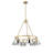 Felda 6 - Light Steel Dimmable Cone Chandelier-99998922-99998911