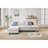 Modular Reconfigurable 4 - Seat With Hidden Storage And Coordinated Pillows, Beige Linen Main Material, Foam Filler, 97 Inch Product Depth, 57 Width, 34 Height For Modern Living Environments-666166312