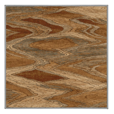 Tapis brun lavable à la machine