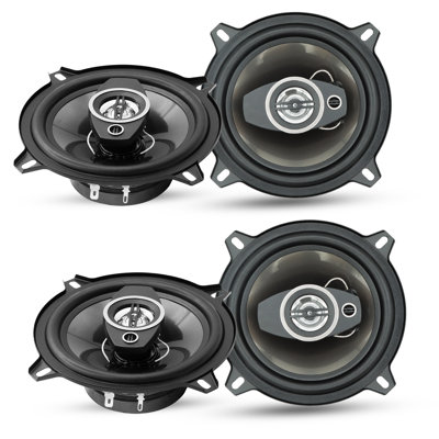 5core Coaxial Car Door Speakers 5” 4pcs 350w 4ohm 2 Way Component Subwoofer Audio W Super Tweeter