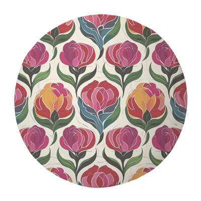 Tapis tressé Petal Flow
